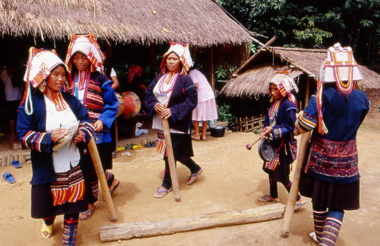Akha hill tribe villages